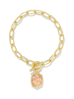Kendra Scott Daphne Link and Chain Bracelet - Gold & Light Pink