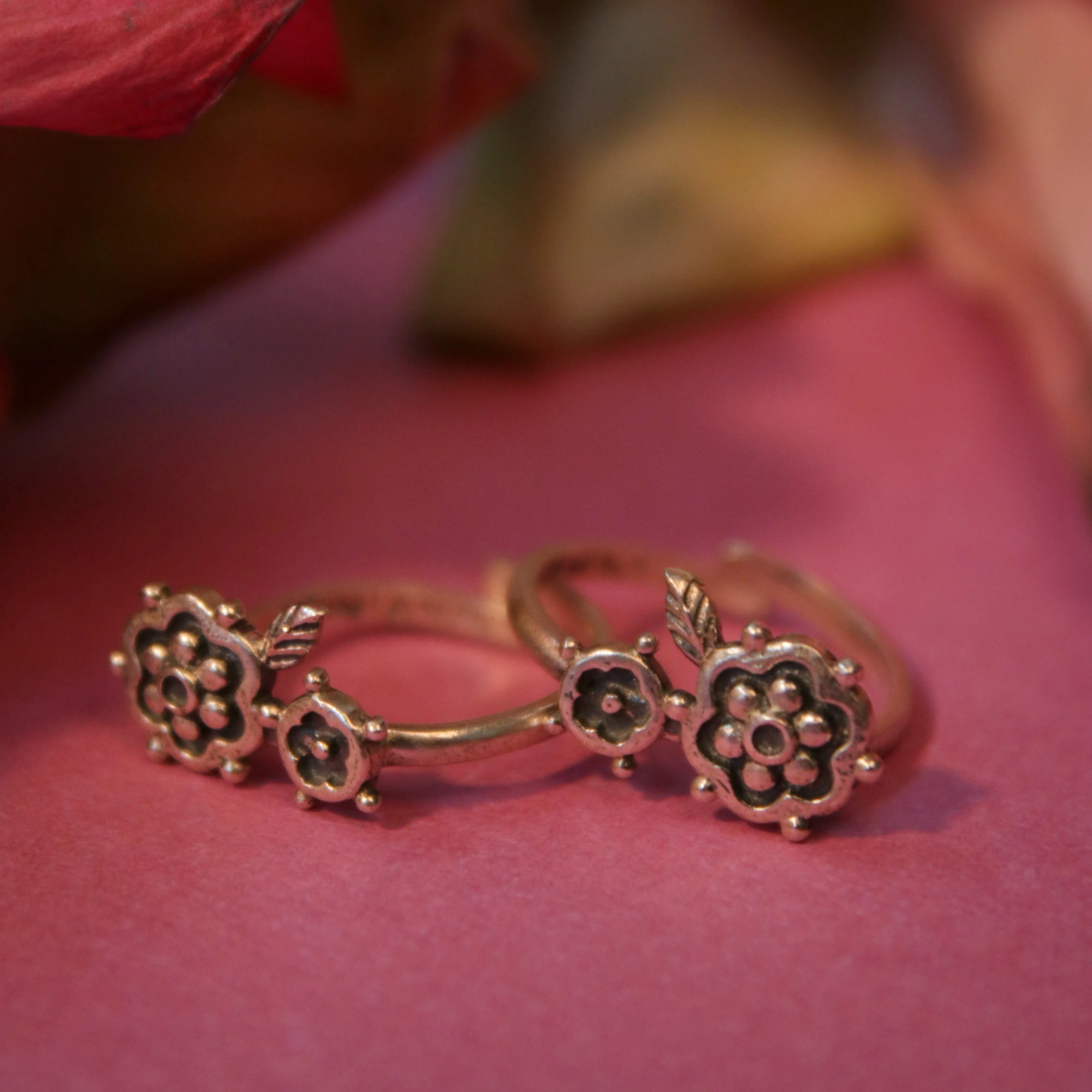 Ketaki Silver Toe Rings by MOHA