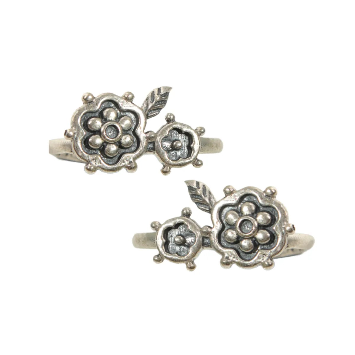 Ketaki Silver Toe Rings by MOHA