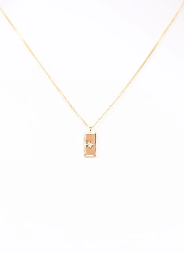 Kiersten  Necklace with charm GOLD