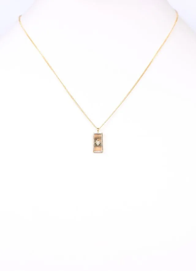 Kiersten  Necklace with charm GOLD