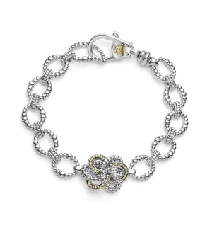LAGOS Love Knot Two Tone Link Bracelet