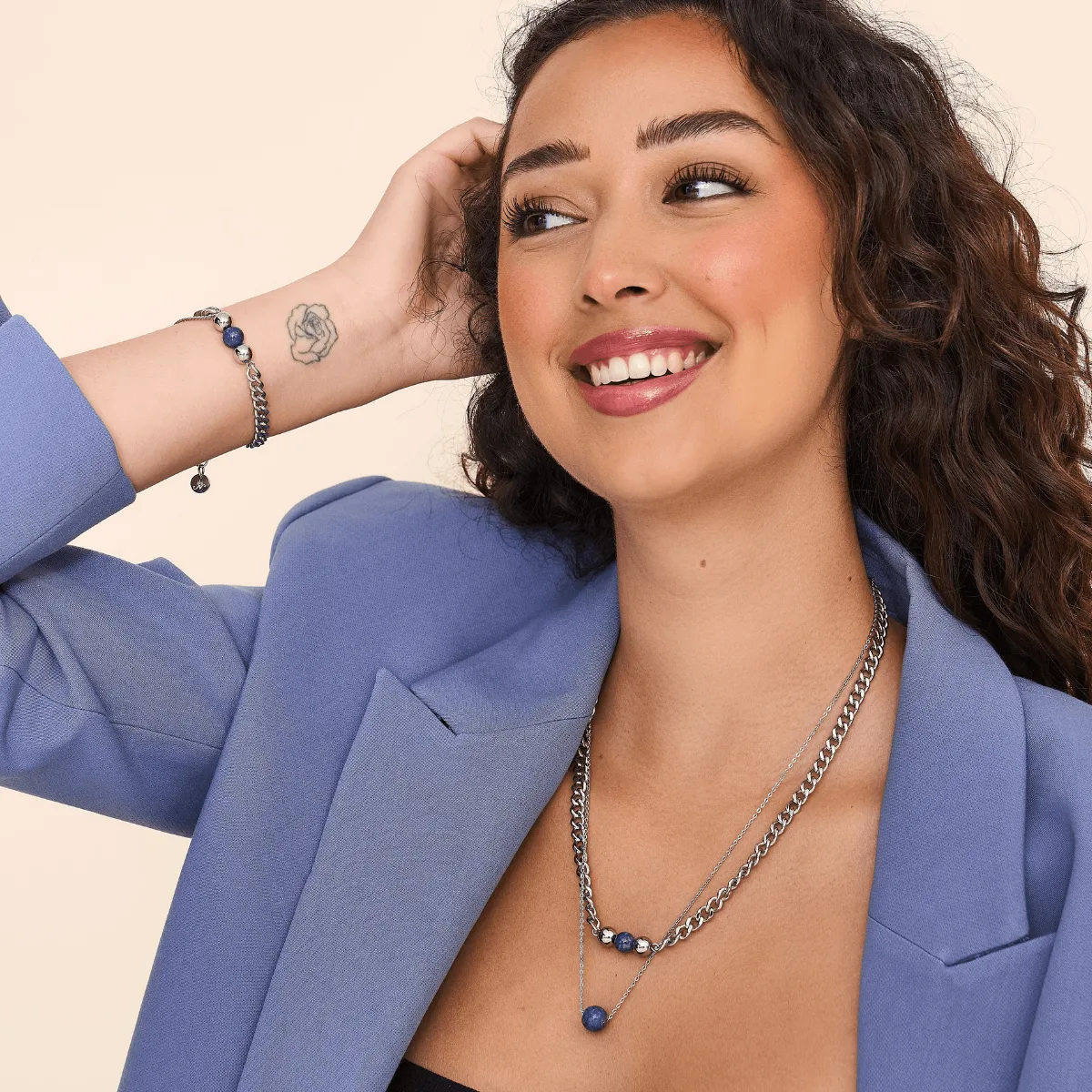 Lapis x Silver | Gemstone Chain Necklace