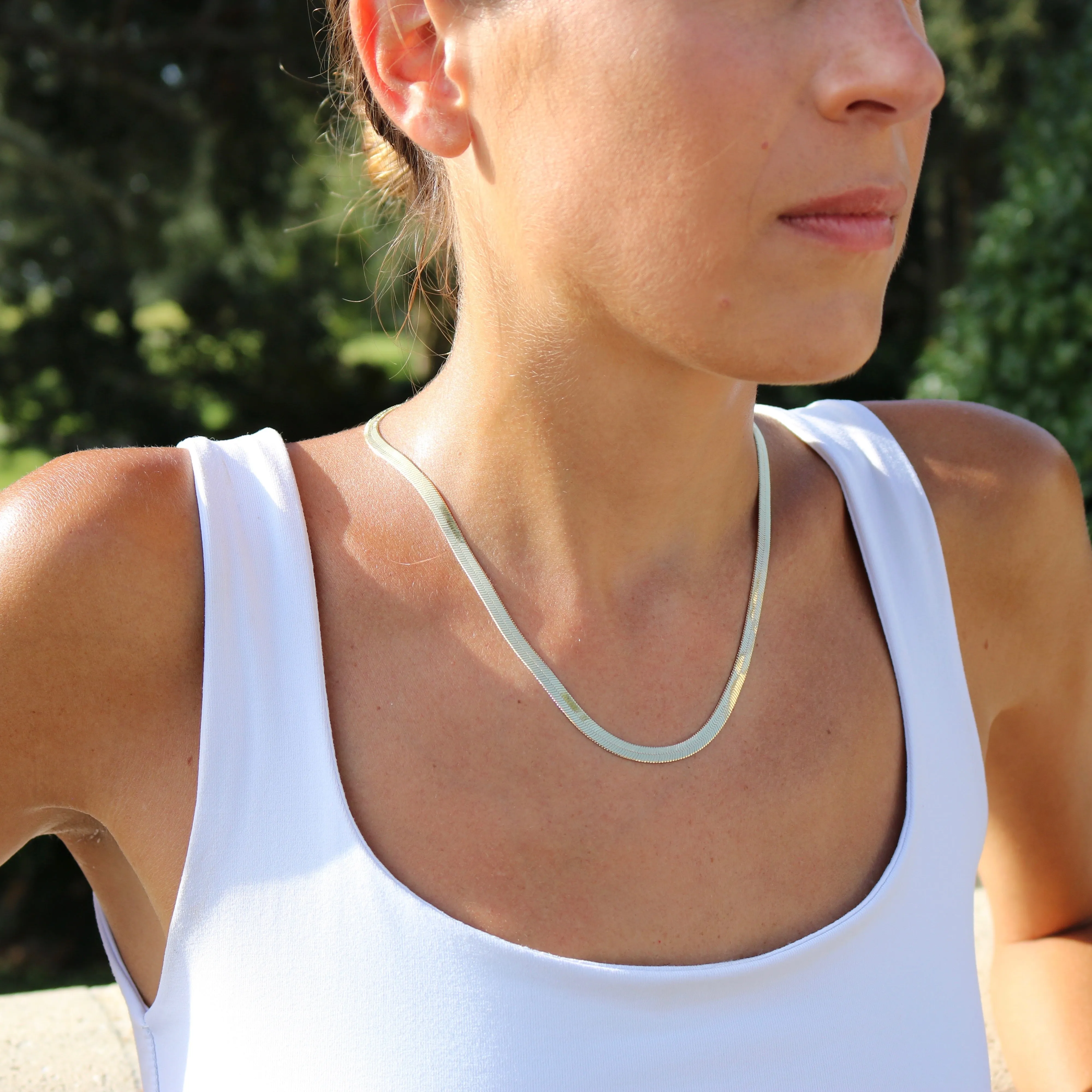 Laurel Herringbone Necklace