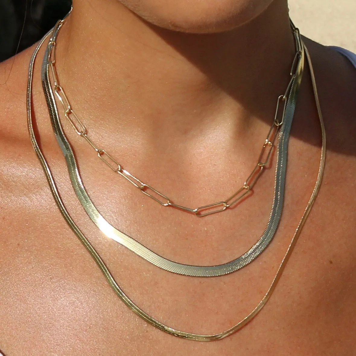 Laurel Herringbone Necklace