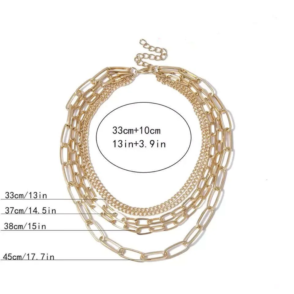 Layered Chains Necklace