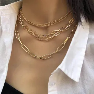 Layered Chains Necklace