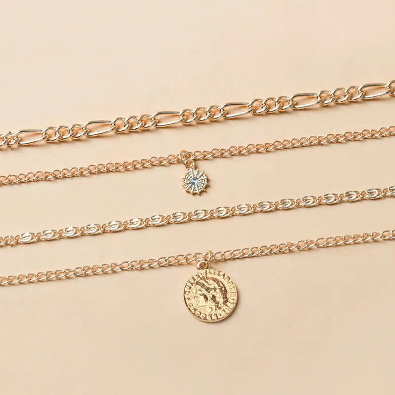 Layered Gold Necklace For Women