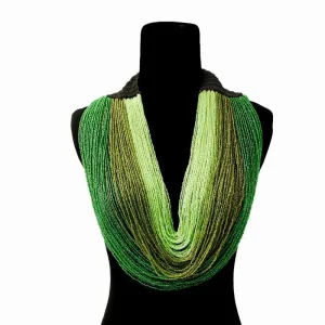Layered Seed Beaded Necklaces