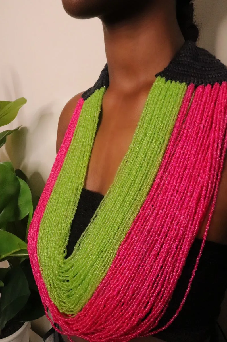 Layered Seed Beaded Necklaces
