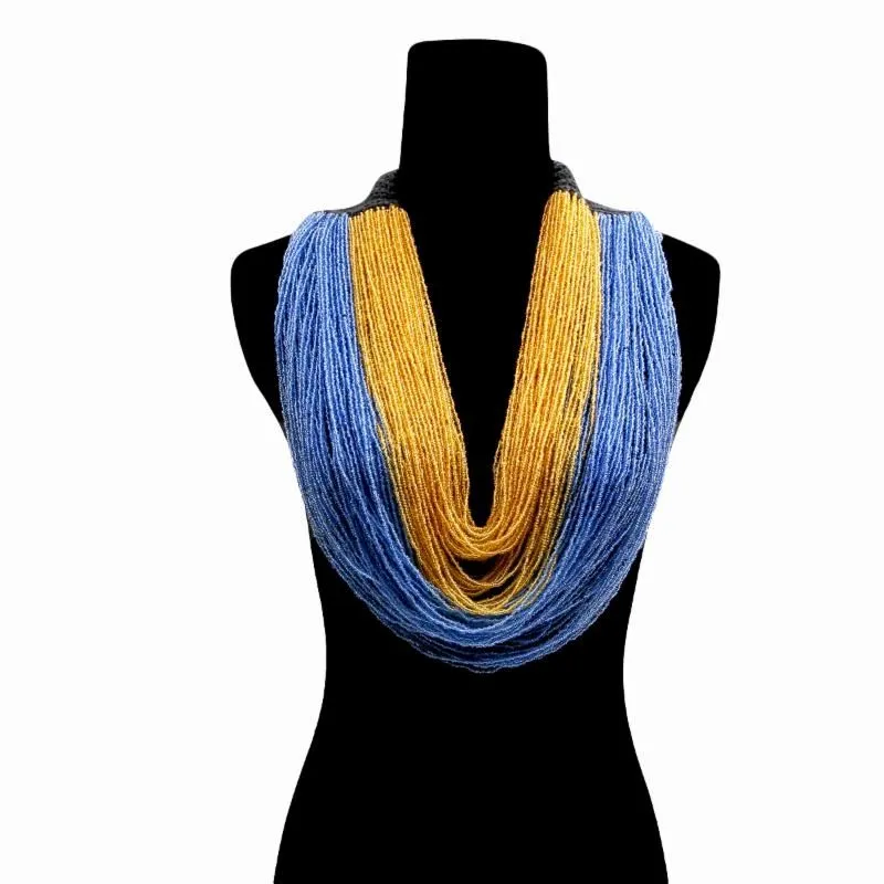 Layered Seed Beaded Necklaces