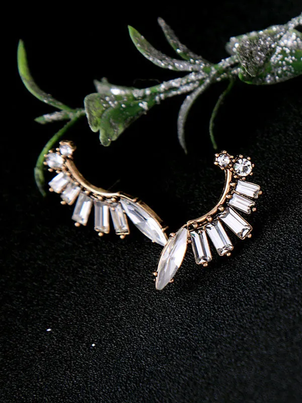 Leaf Pattern Alloy Earrings