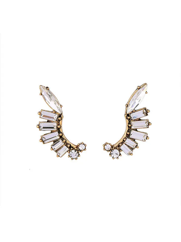 Leaf Pattern Alloy Earrings