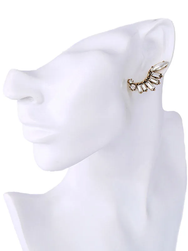 Leaf Pattern Alloy Earrings