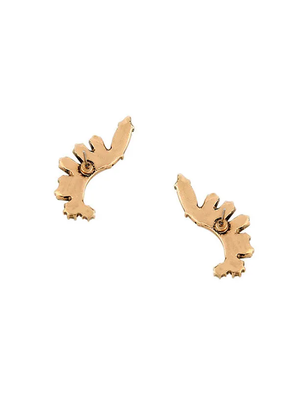 Leaf Pattern Alloy Earrings