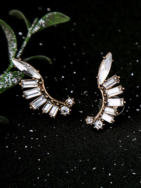 Leaf Pattern Alloy Earrings