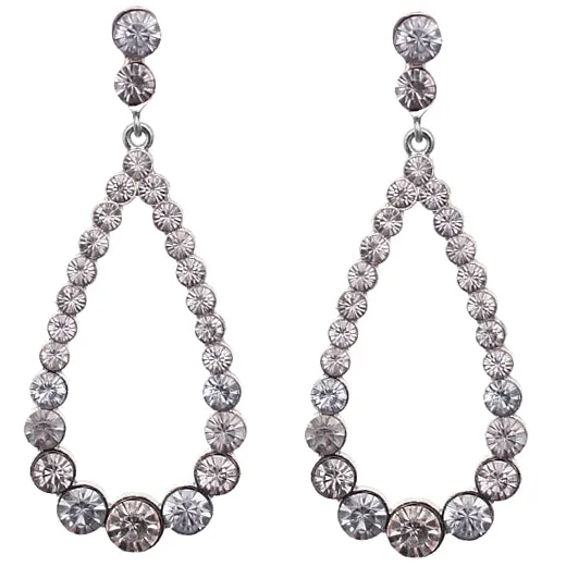 Light Blue Teardrop Gemstone Earrings