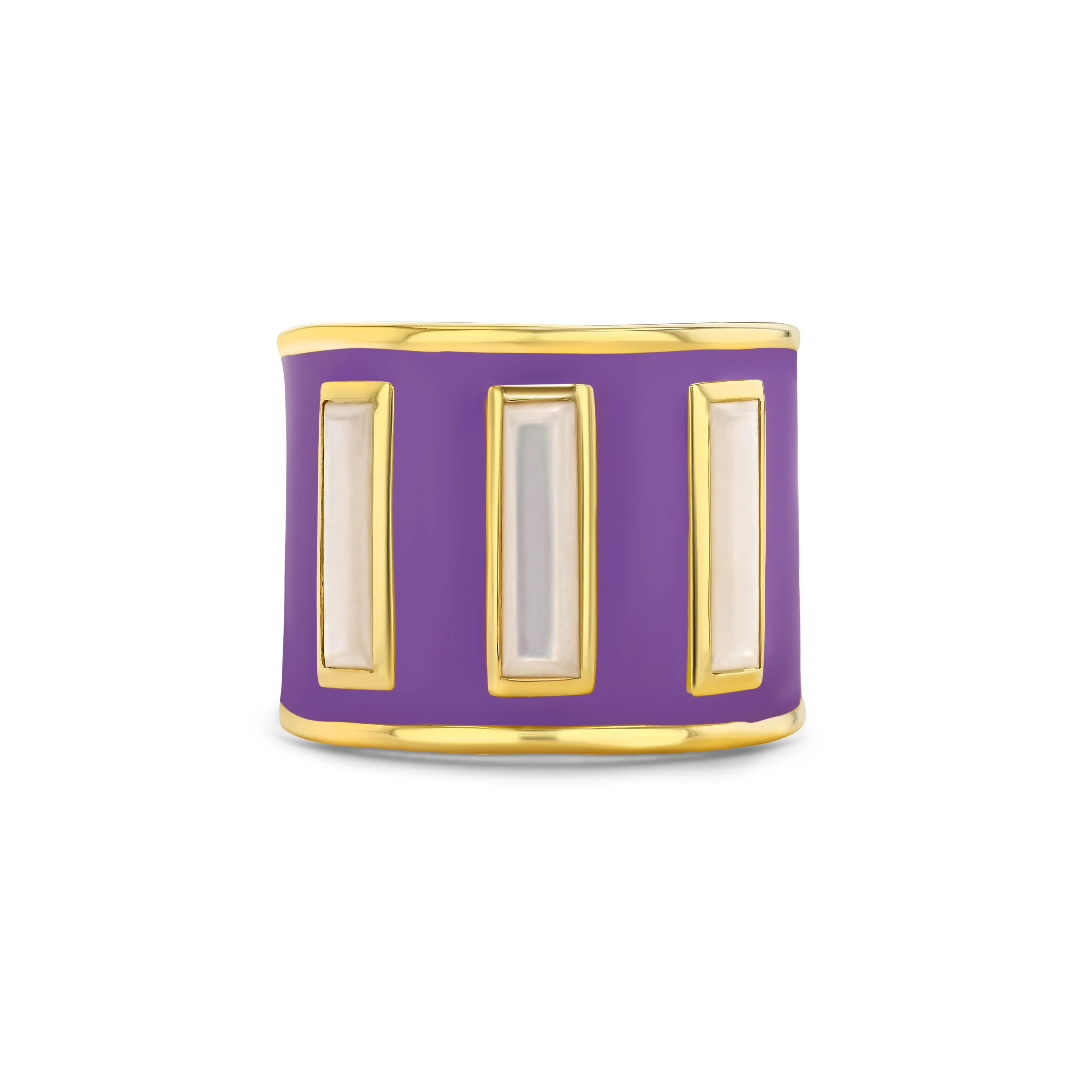 Limited Edition Gigi Enamel Ring / Purple Rose
