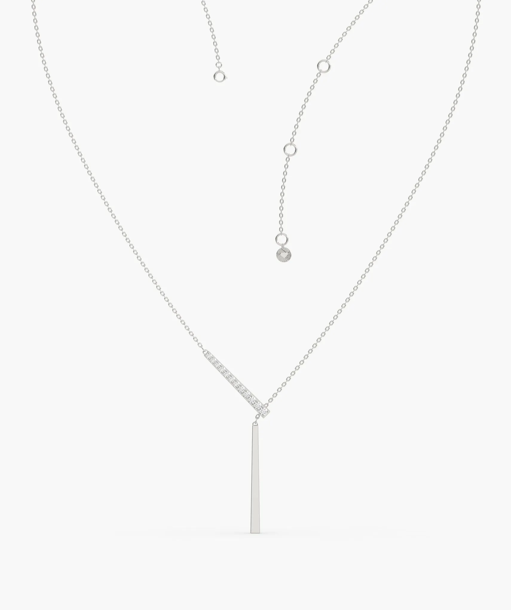 Linear Elegance 14K Gold Necklace