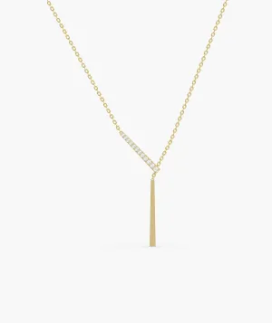 Linear Elegance 14K Gold Necklace