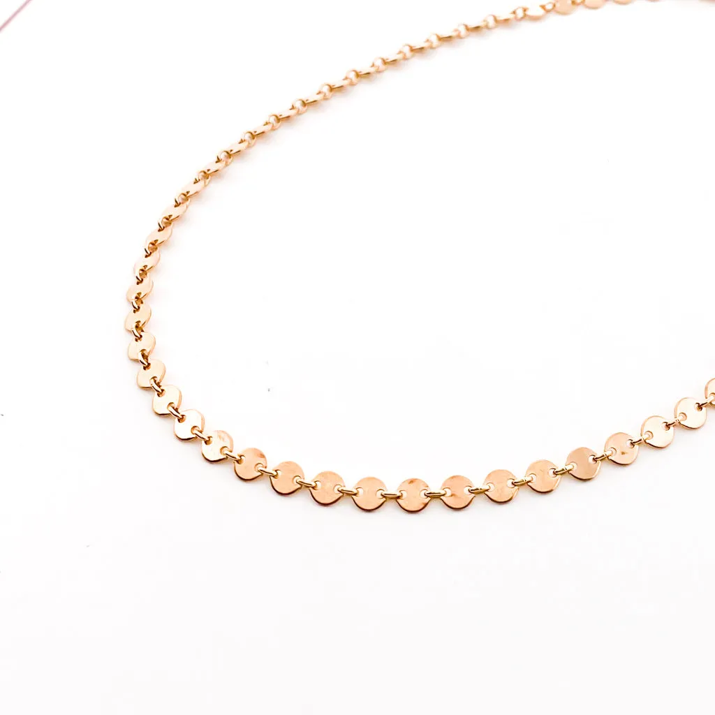 Luna Disc Chain Necklace