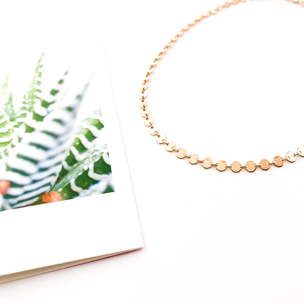 Luna Disc Chain Necklace