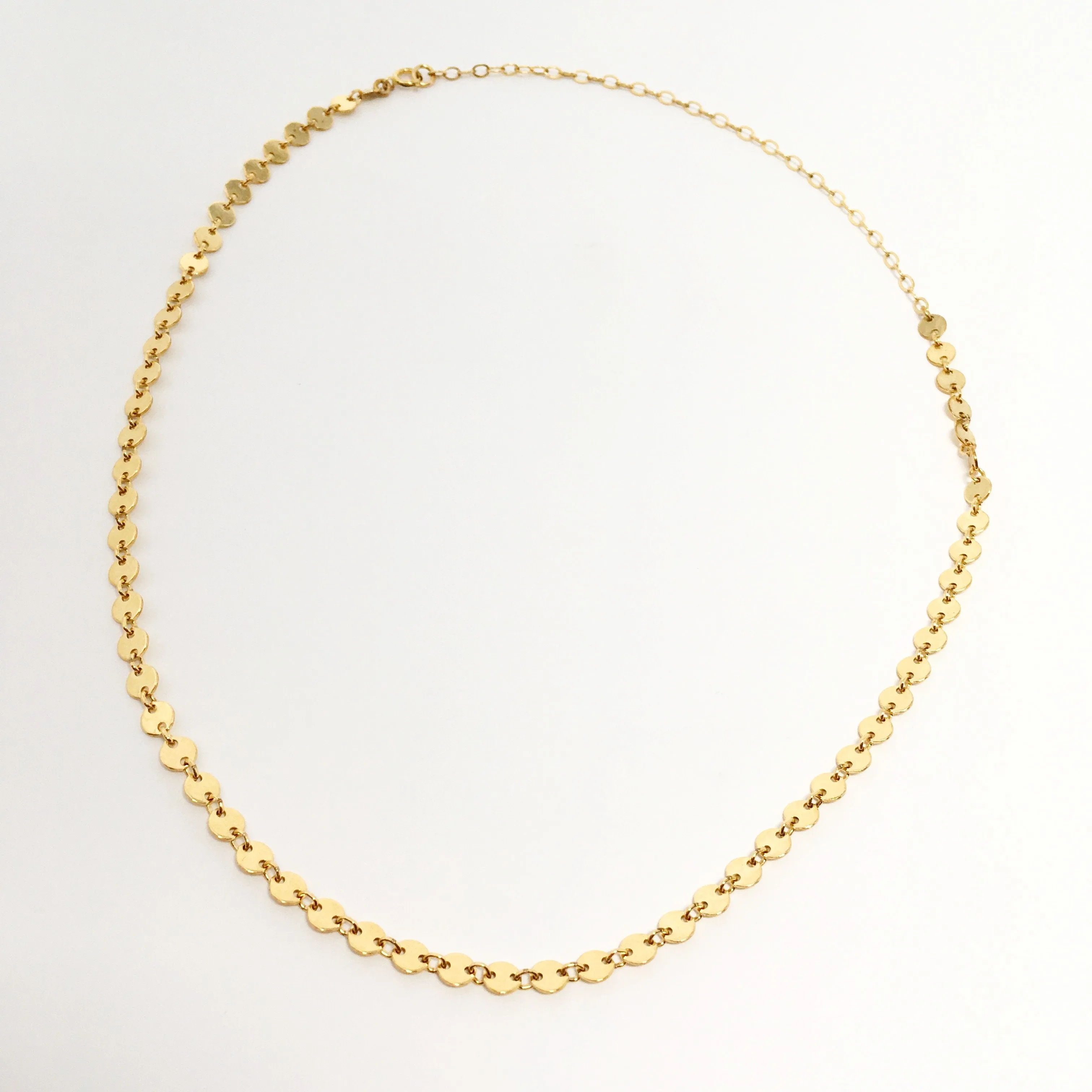 Luna Disc Chain Necklace