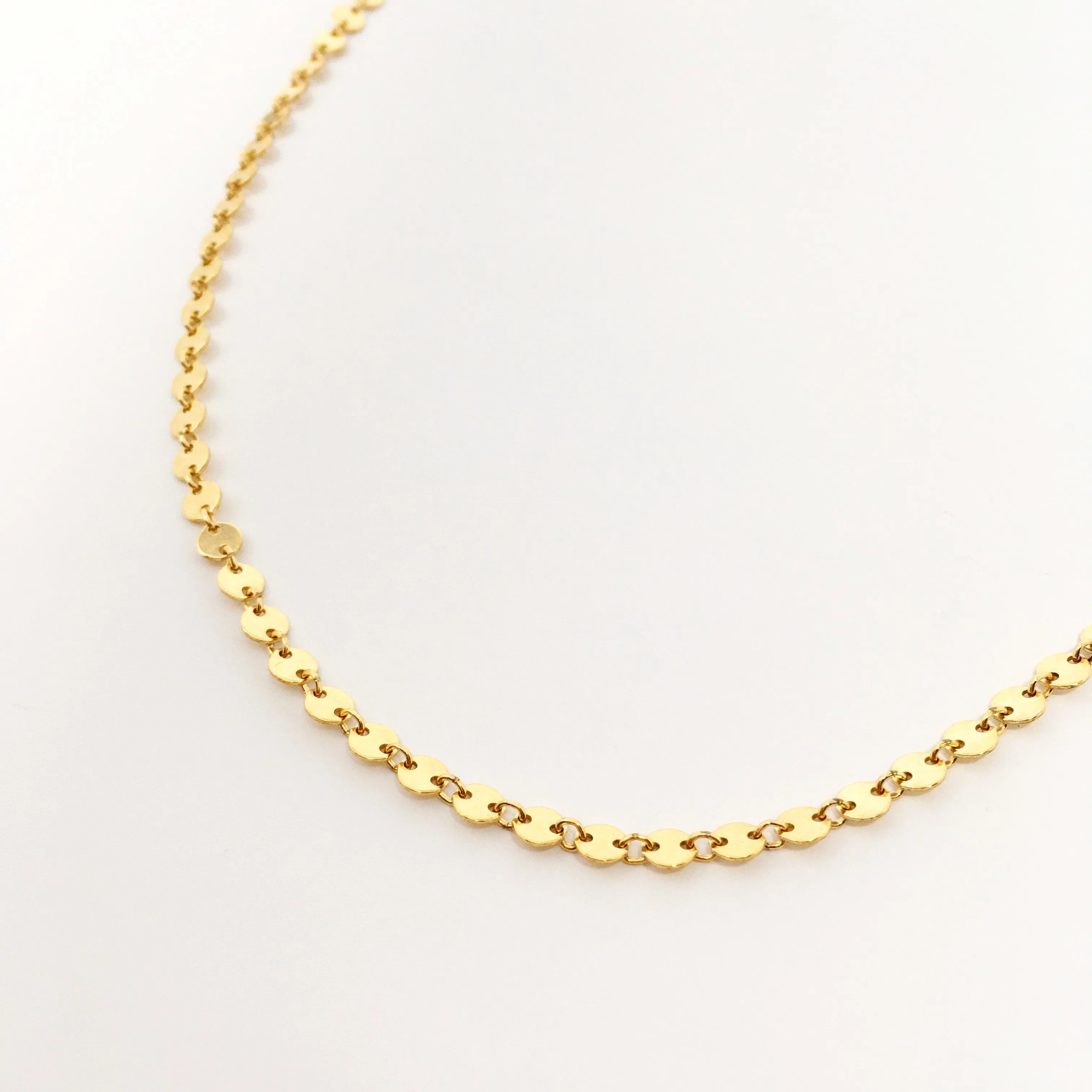 Luna Disc Chain Necklace