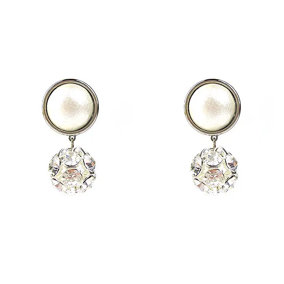 Luna Rhinestone Single Drop Earrings