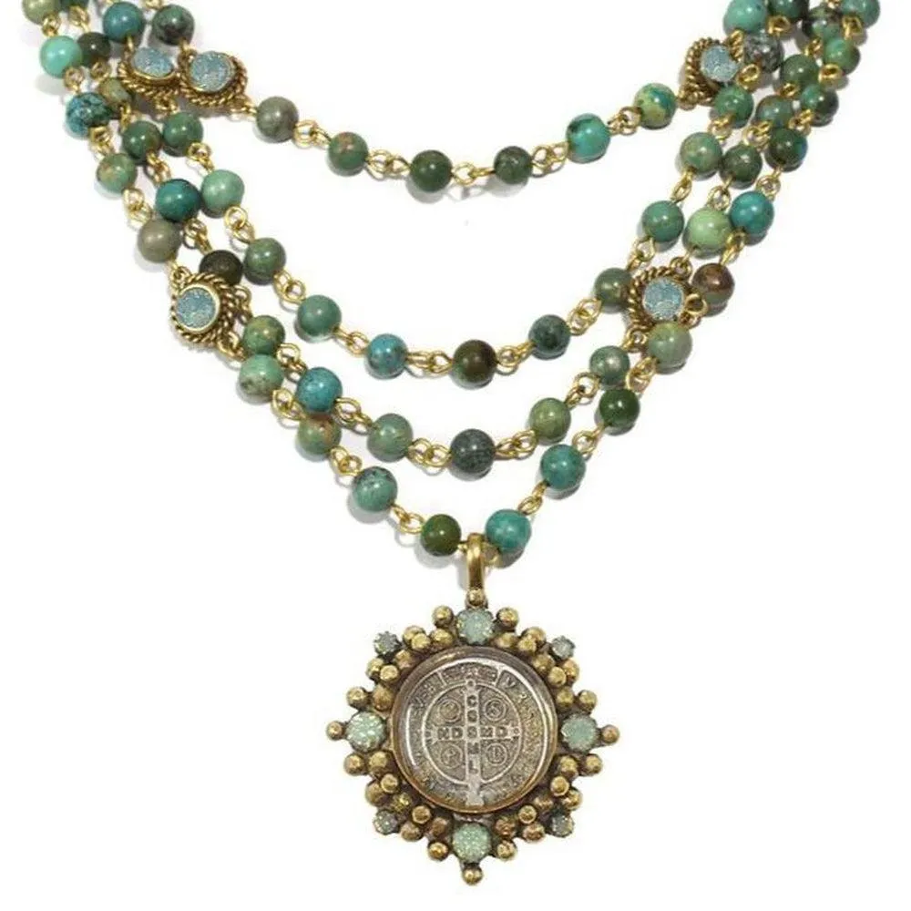 Lux Turquoise Magdalena Asst Medals