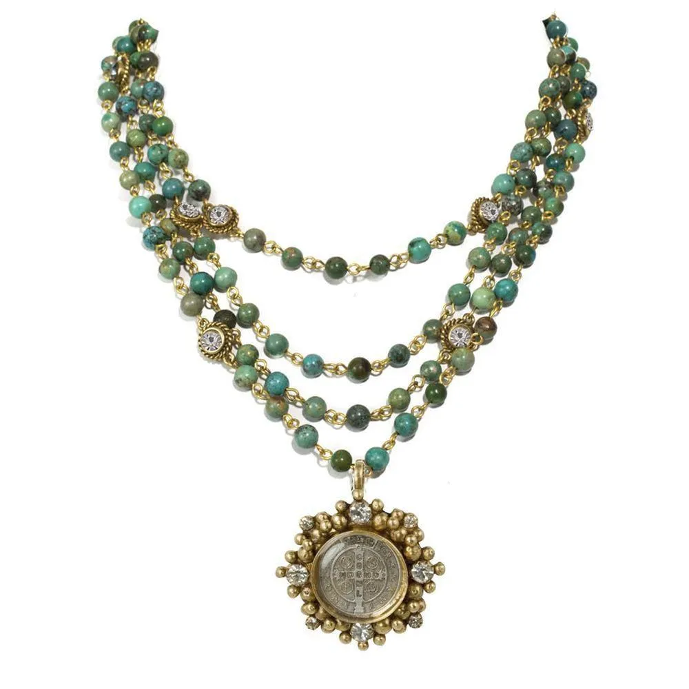 Lux Turquoise Magdalena Asst Medals