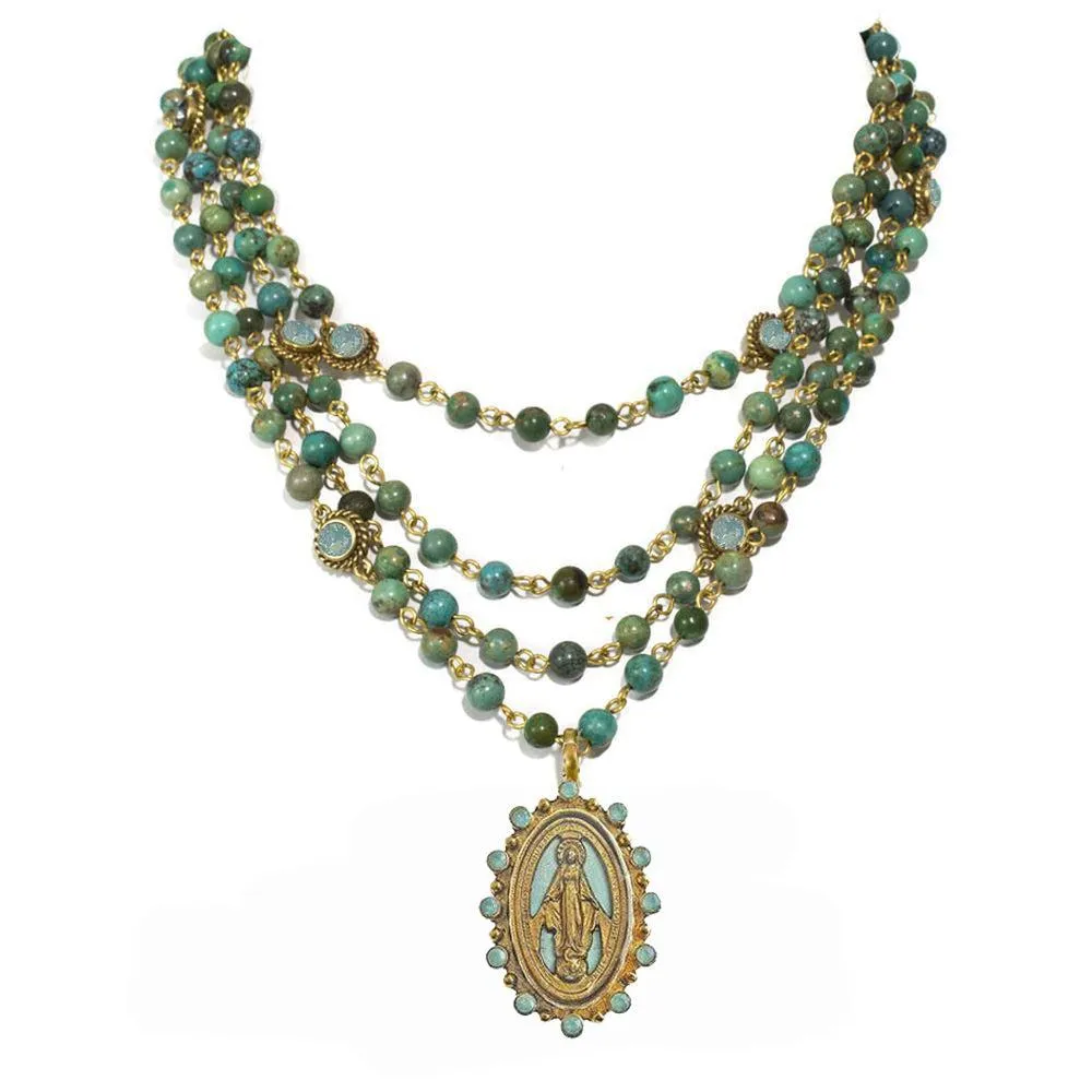 Lux Turquoise Magdalena Asst Medals