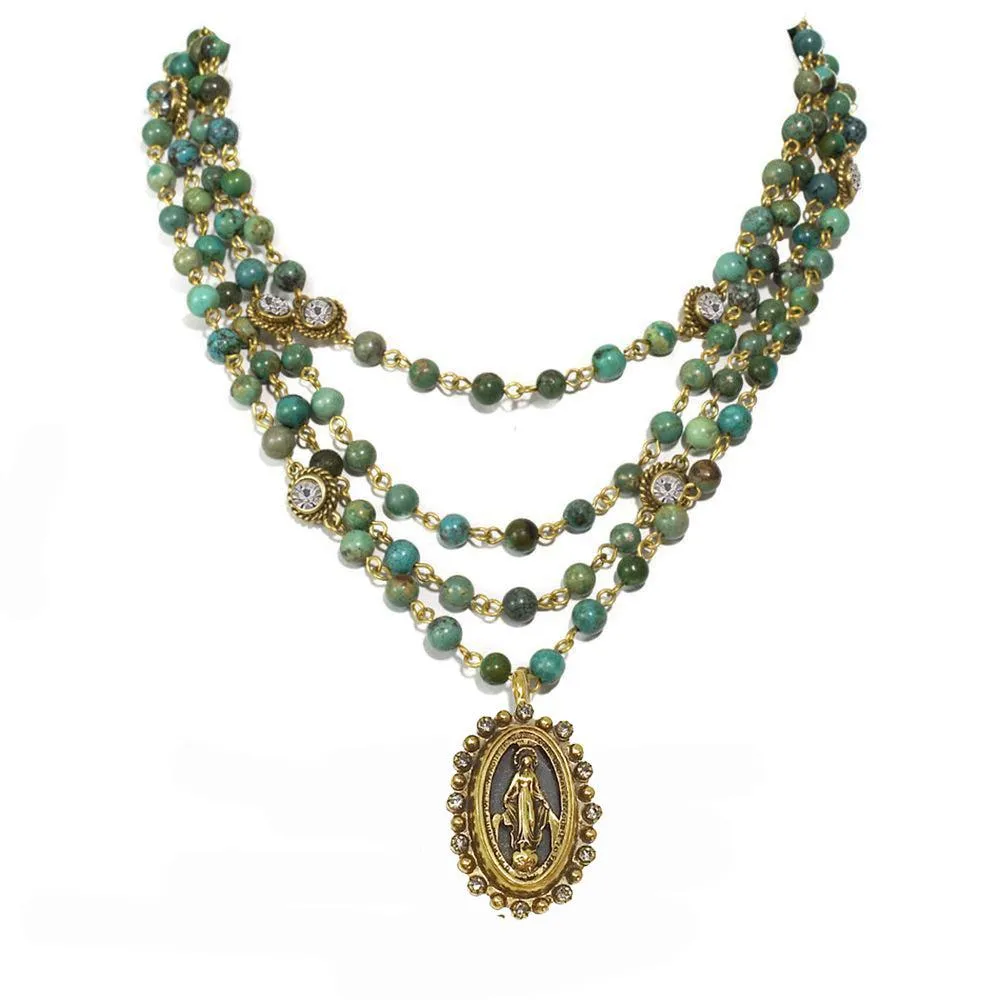 Lux Turquoise Magdalena Asst Medals