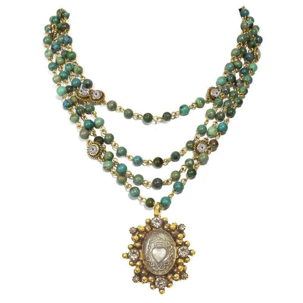 Lux Turquoise Magdalena Asst Medals