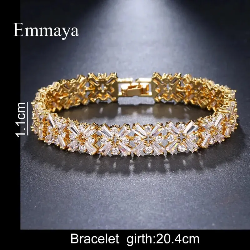 Luxury Bracelet Crystal Bracelets For Women Charm Bracelets & Bangles Female Bridal Wedding Jewelry