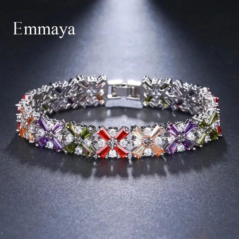Luxury Bracelet Crystal Bracelets For Women Charm Bracelets & Bangles Female Bridal Wedding Jewelry
