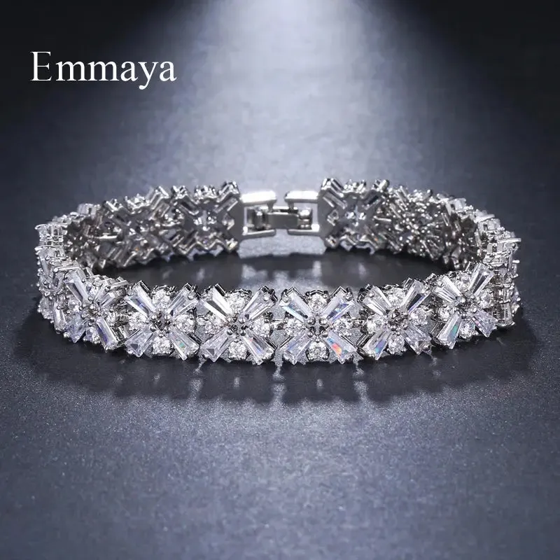 Luxury Bracelet Crystal Bracelets For Women Charm Bracelets & Bangles Female Bridal Wedding Jewelry