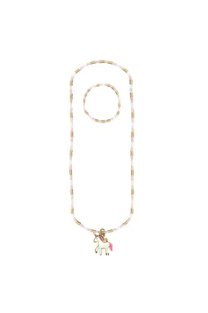 Magic Unicorn Necklace and Bracelet Set