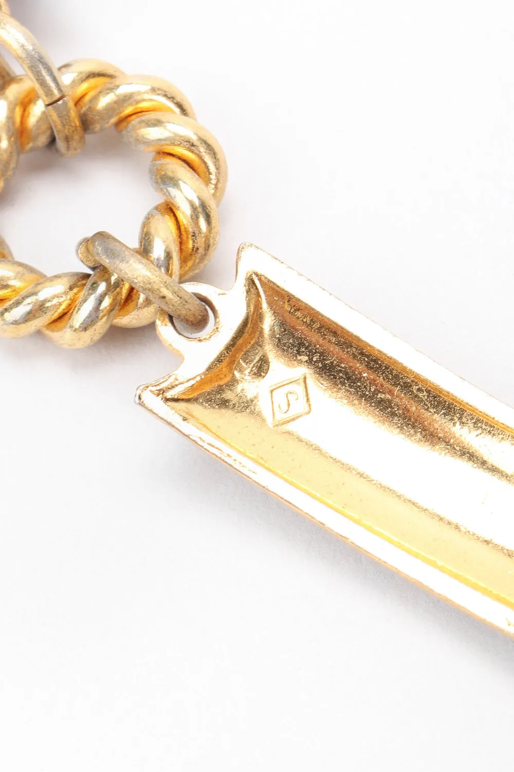 Mahogany Enamel Chain Belt