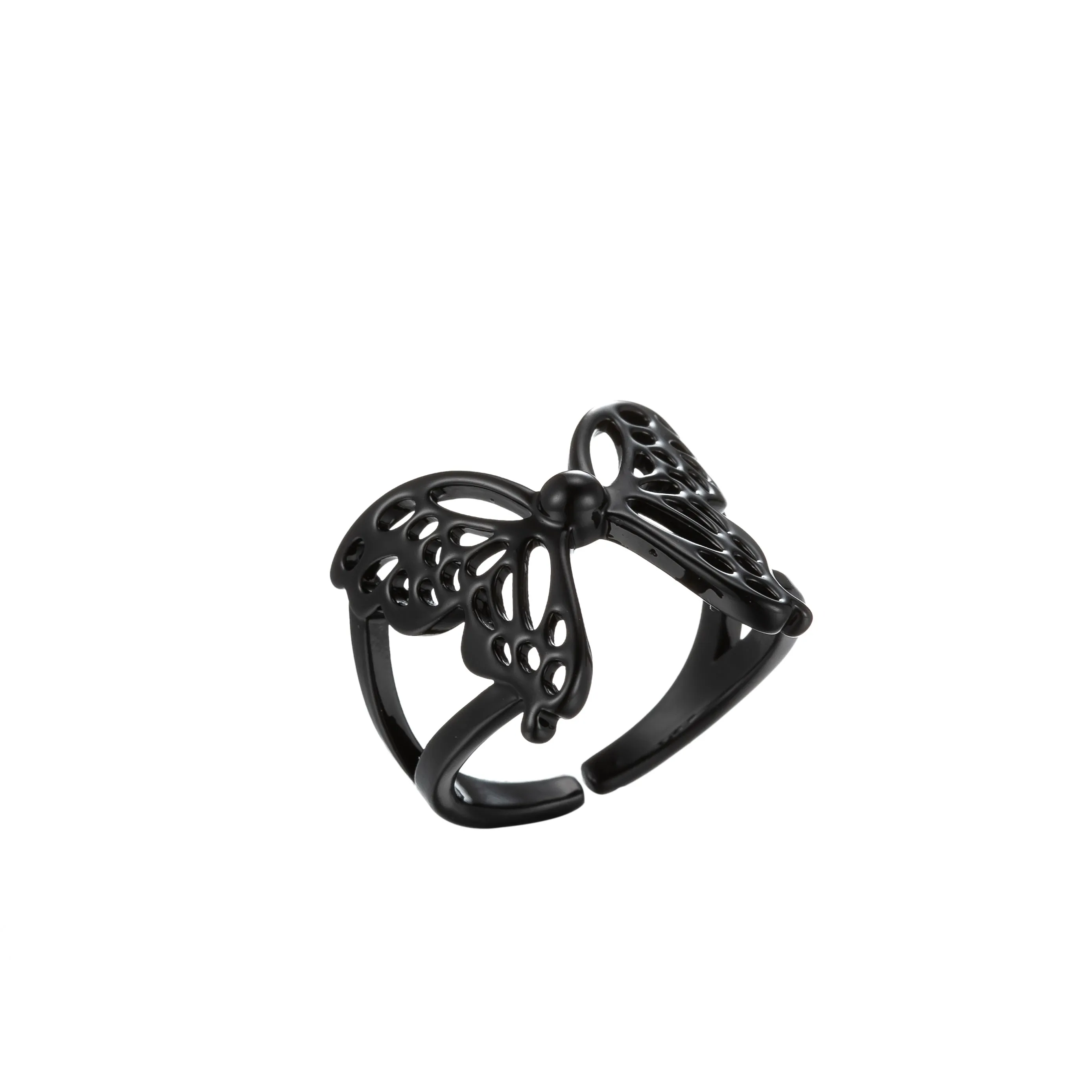 Mariposa Butterfly Ring Enamel Statement Jewelry Open Adjustable Ring Y2K Colorful Ring