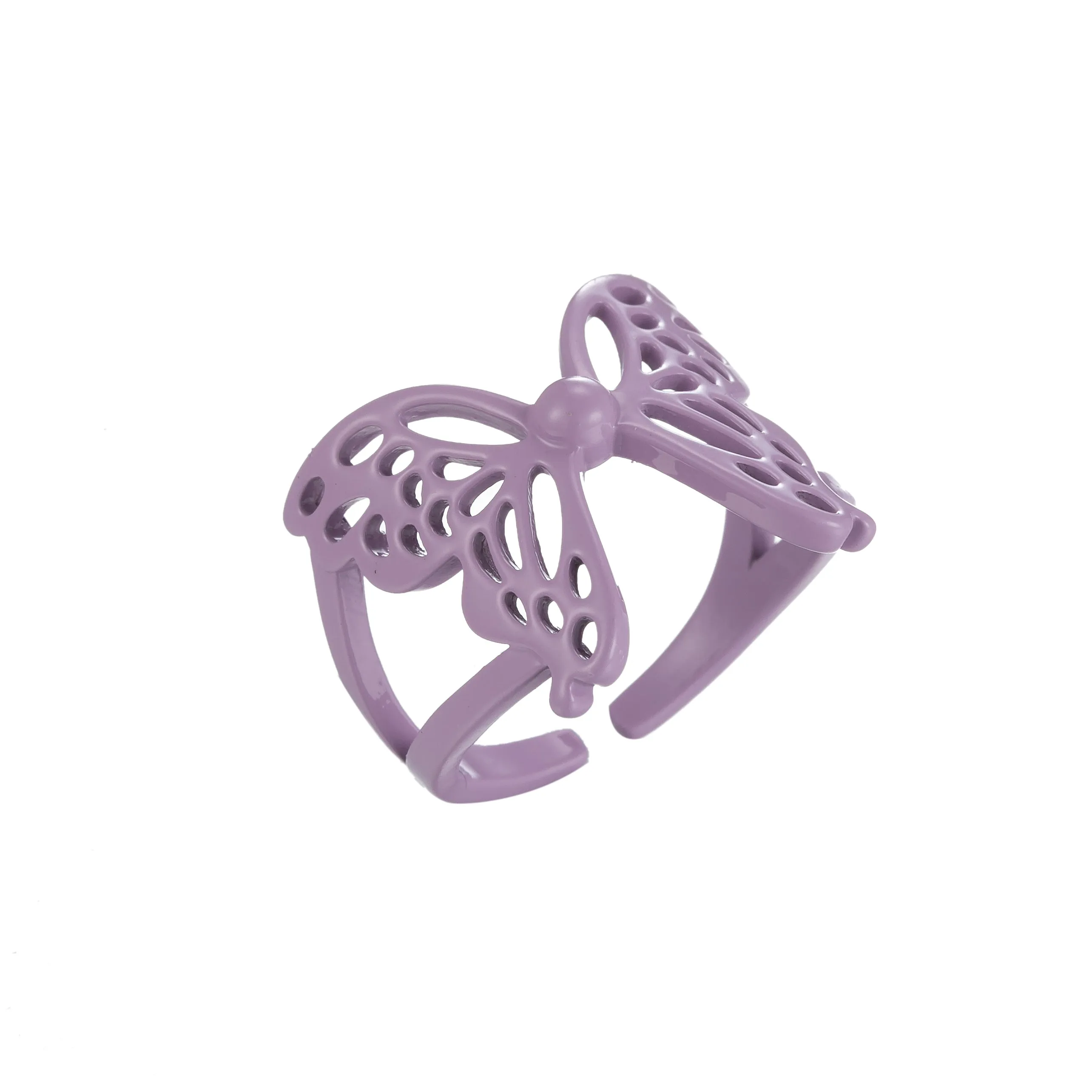 Mariposa Butterfly Ring Enamel Statement Jewelry Open Adjustable Ring Y2K Colorful Ring