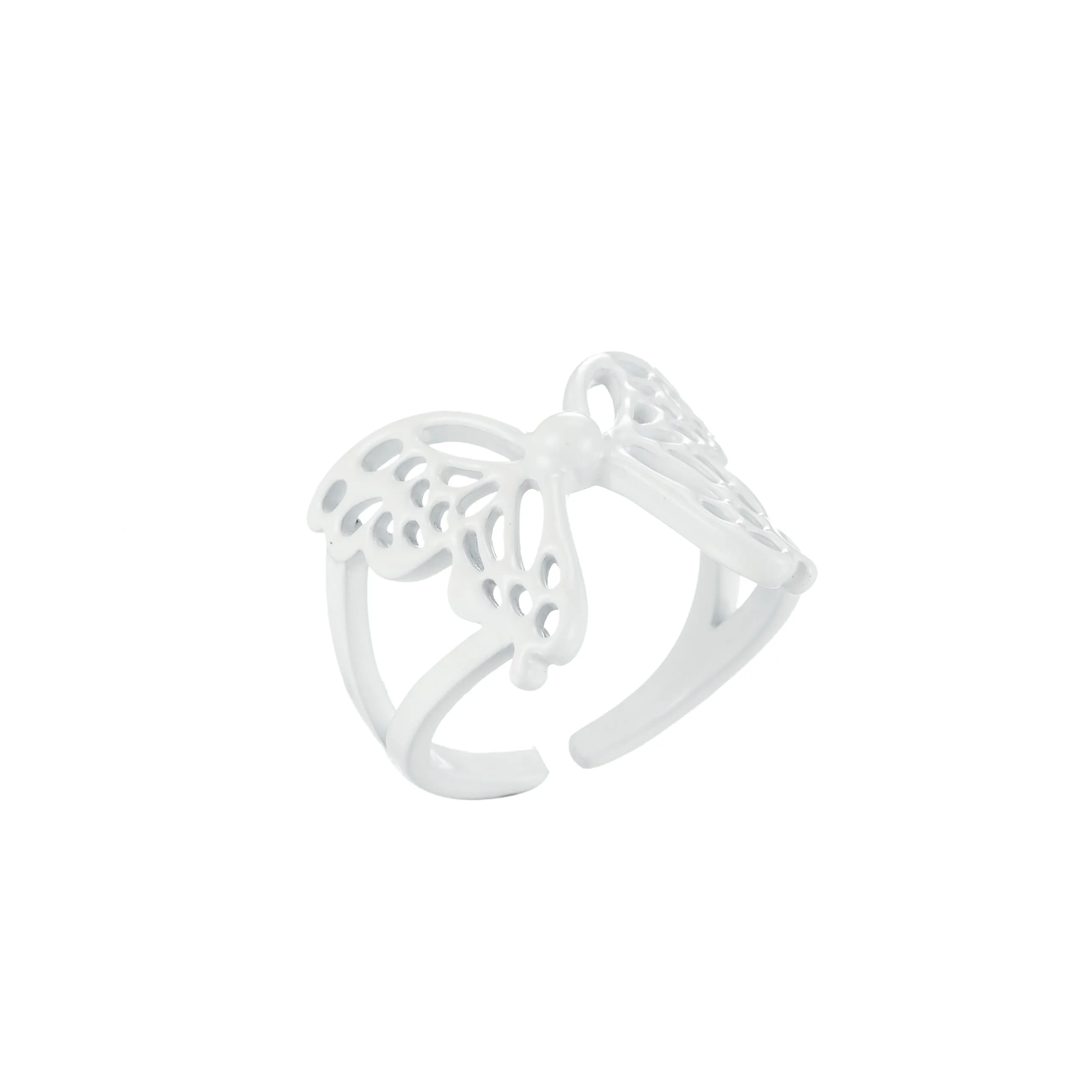 Mariposa Butterfly Ring Enamel Statement Jewelry Open Adjustable Ring Y2K Colorful Ring