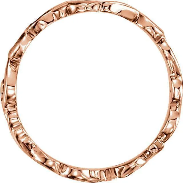 Matthew Sculptural-Inspired Scroll Design Band
