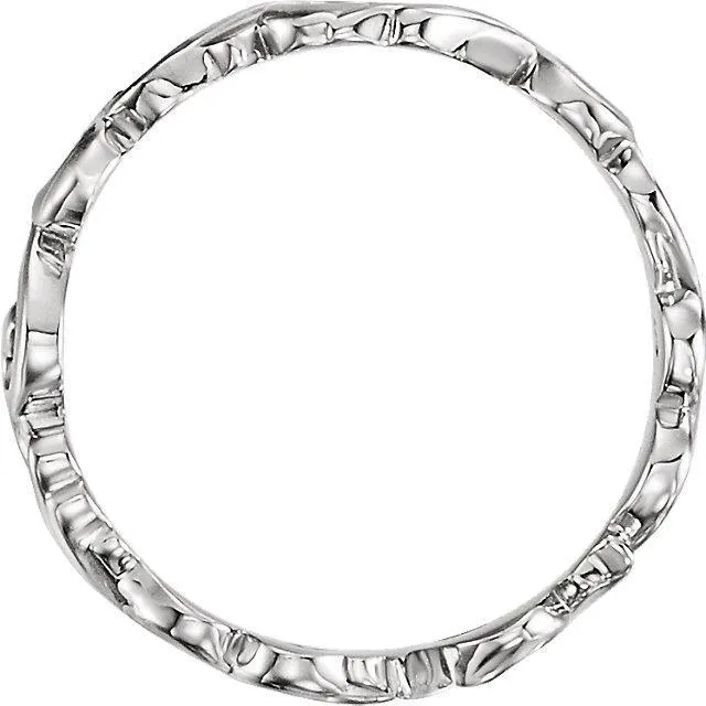 Matthew Sculptural-Inspired Scroll Design Band