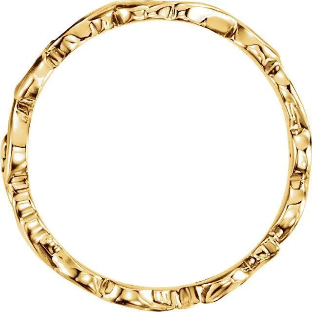 Matthew Sculptural-Inspired Scroll Design Band