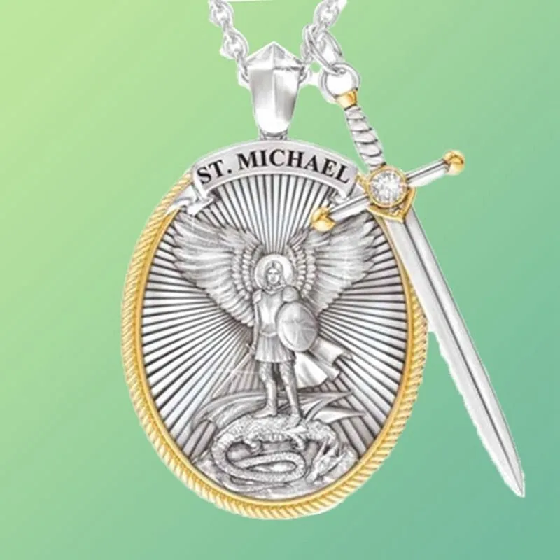 Men Necklaces Archangel St. Michael