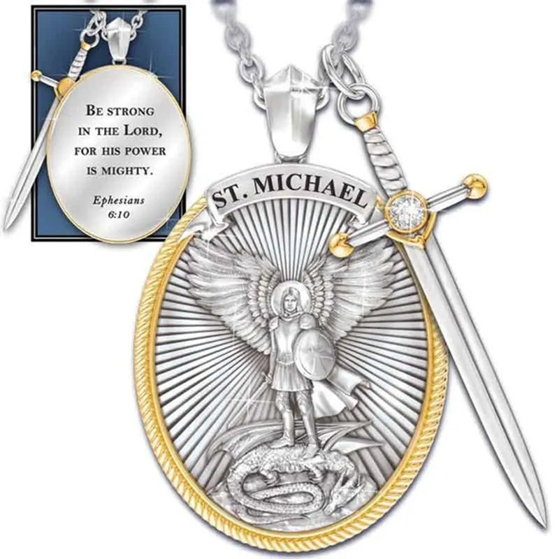 Men Necklaces Archangel St. Michael