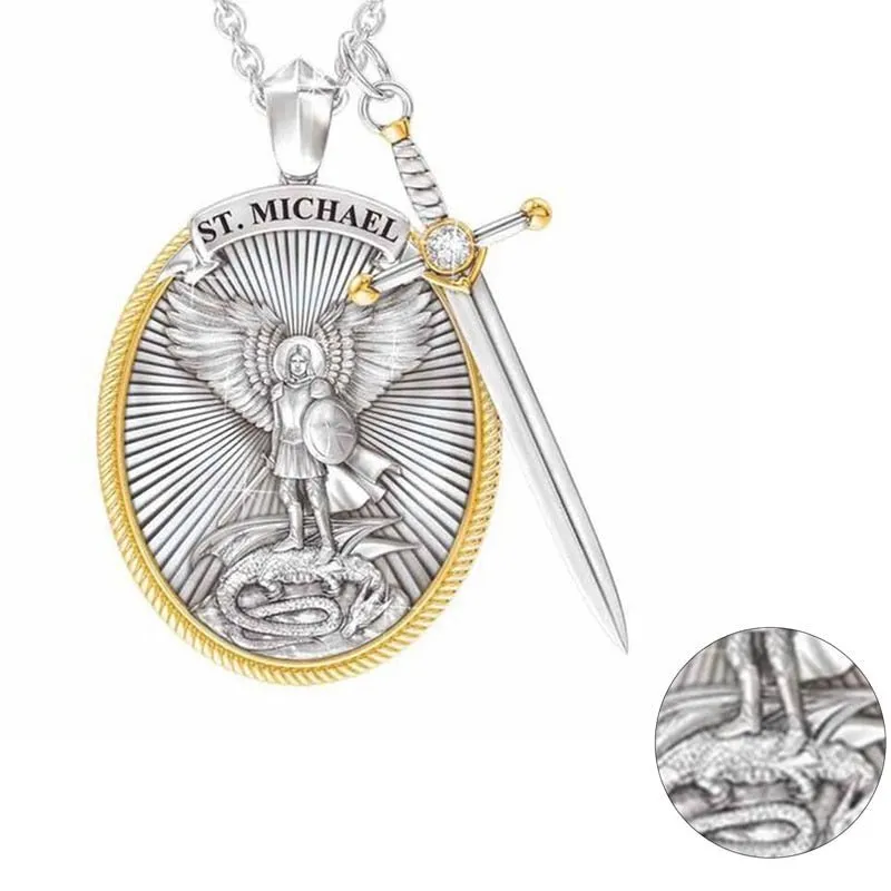 Men Necklaces Archangel St. Michael