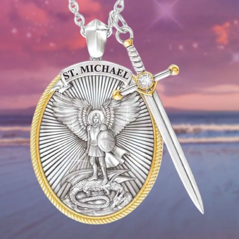 Men Necklaces Archangel St. Michael