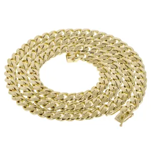Men's 14k Yellow Gold Solid Miami Cuban Link Bracelet 8" 8mm 32.6 grams
